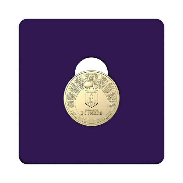 2024 AFL 'Fremantle Dockers' $1 Coin in Card