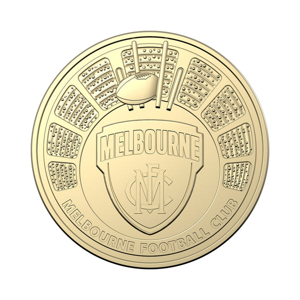 2024 AFL 'Melbourne Demons' $1 Coin in Card