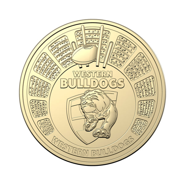 2024 AFL 'Western Bulldogs' $1 Coin in Card