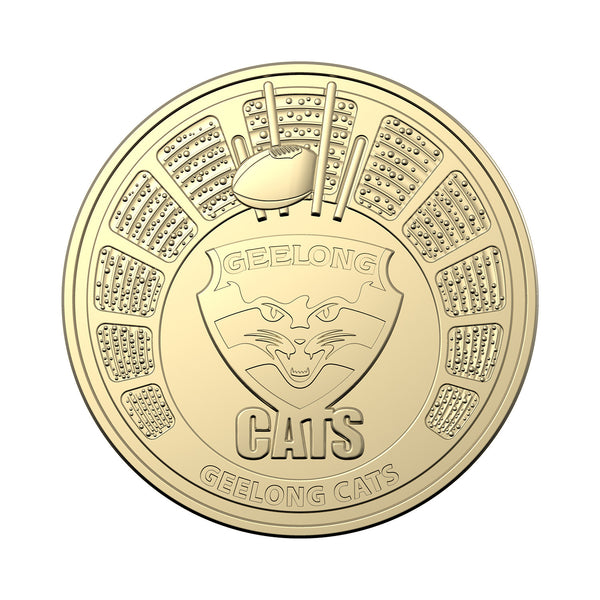 2024 AFL 'Geelong Cats' $1 Coin in Card