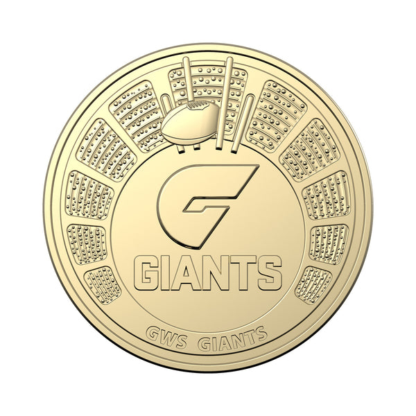 2024 AFL 'GWS Giants' $1 Coin in Card