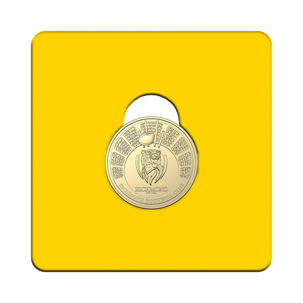 2024 AFL 'Richmond Tigers' $1 Coin in Card