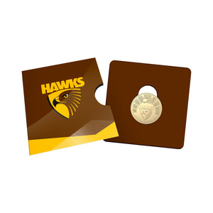 2024 AFL 'Hawthorn Hawks' $1 Coin in Card