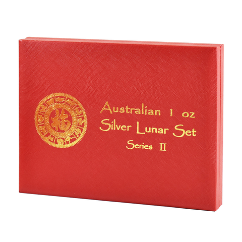 Australian 1 oz Silver Lunar II Storage Box - Red