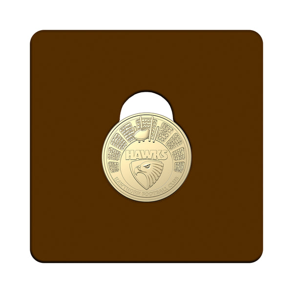 2024 AFL 'Hawthorn Hawks' $1 Coin in Card