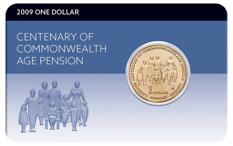 2009 Centenary of Commonwealth Age Pension $1 Al-Br Coin Pack