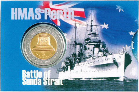 2002 Battle of Sunda Strait HMAS Perth $5 Uncirculated Coin