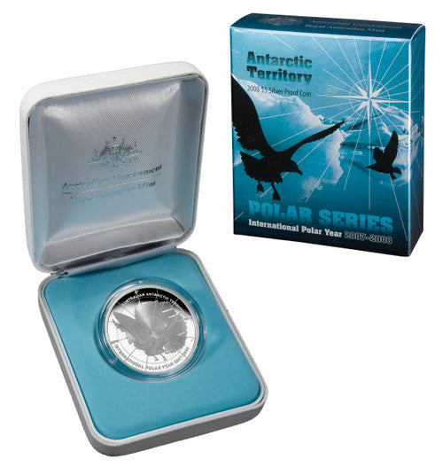 2008 Polar Series Antarctic Territory $5 1oz Silver Proof Coin