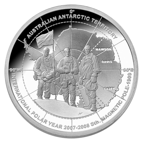 2009 Polar Series Antarctic Explorers $5 1oz Silver Proof Coin