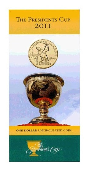 2011 The Presidents Cup $1 Carded Coin