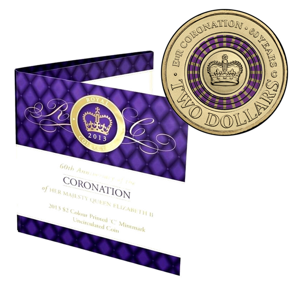 2013 Queen Elizabeth II Coronation 60th Anniversary Two Dollar 'C' Mintmark