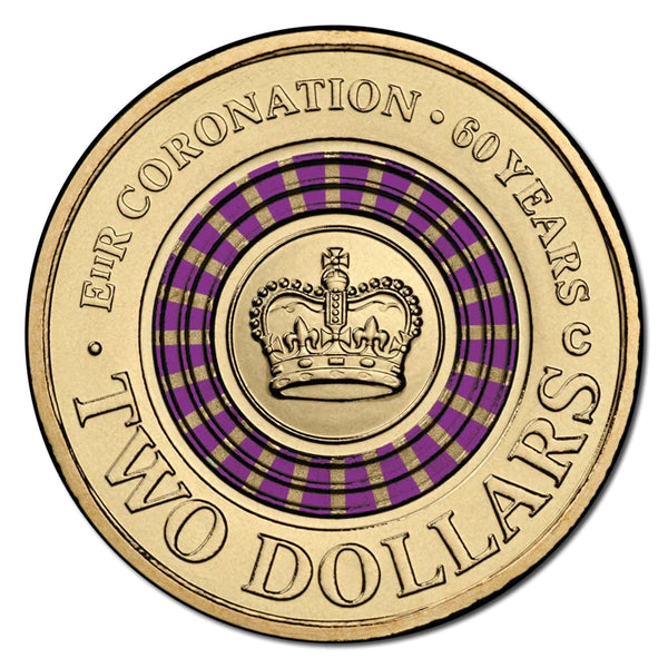 2013 Queen Elizabeth II Coronation 60th Anniversary Two Dollar 'C' Mintmark