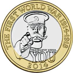 2014 Centenary of WWI "The Great War" Limited Edition PNC With £2