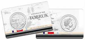 2015 Australia At War - Tobruk 50c Carded UNC