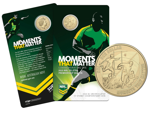 2015 Moments That Matter 'NRL Premiership Season' $1 Uncirculated Coin