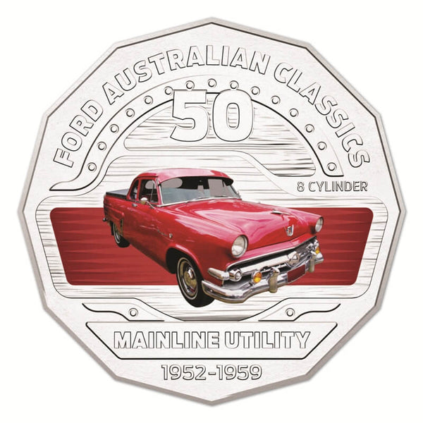 2017 Ford Mainline Coupe Utility 50c Unc Coin