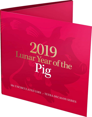 2019 Lunar Year of the Pig 50c Carded