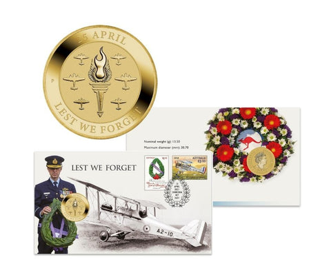 2021 Lest We Forget RAAF $1 Perth Mint PNC