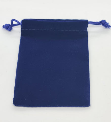 Guardhouse Velour Drawstring Graded Coin Pouch - Royal Blue