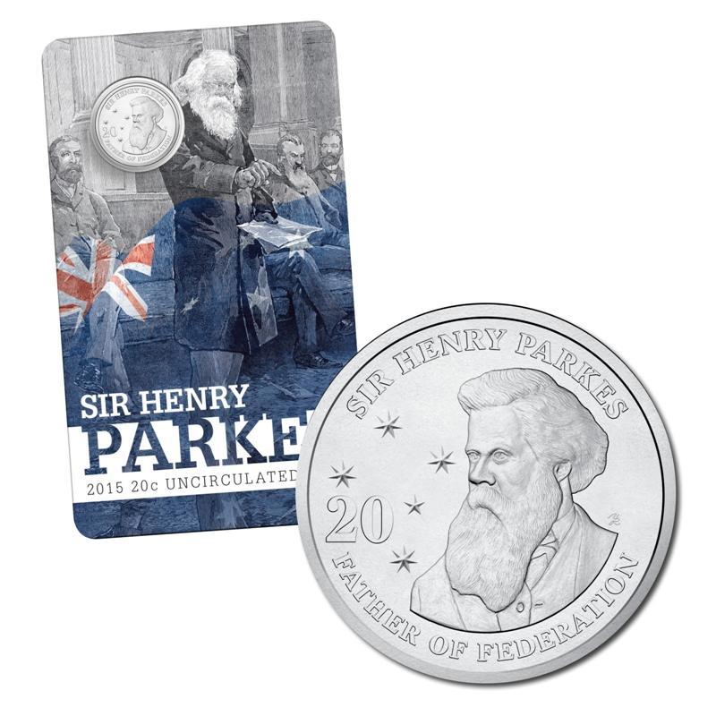 2015 Sir Henry Parkes 20c Uncirculated Coin