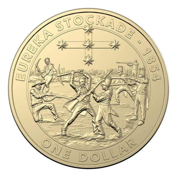 2019 Australia Mutiny & Rebellion - The Eureka Stockade $1 Coin