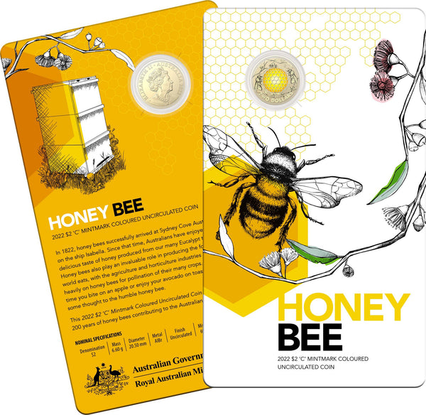 2022 Honey Bee $2 'C' Mintmark Uncirculated Coin