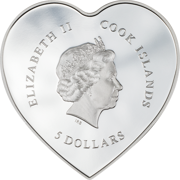 2023 BUTTERFLY Brilliant Love Heart $5 Silver Proof Coin