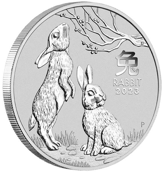 2023 Year of the Rabbit 2oz .9999 Silver Bullion $2 Coin – Lunar Series III