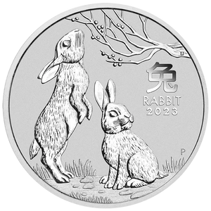 2023 Year of the Rabbit 2oz .9999 Silver Bullion $2 Coin – Lunar Series III