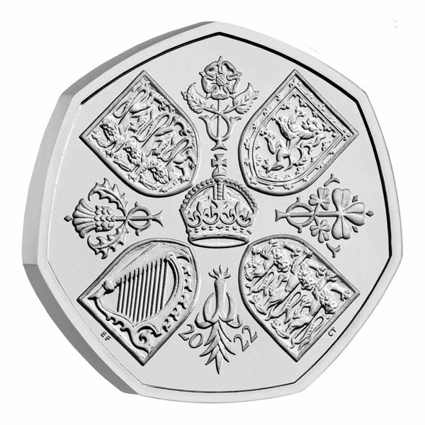 2022 Her Magesty Queen Elizabeth II '1926-2022' 50p Cupro-Nickel Brilliant Uncirculated Coin