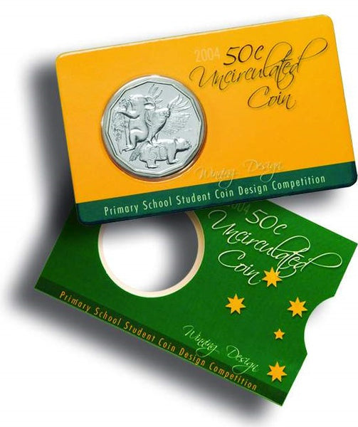 2004 Australia Primary School Student Design 50c Carded