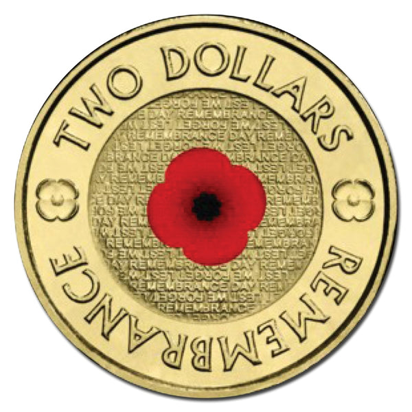 2012 Remembrance Day Red Poppy $2 RSL Card