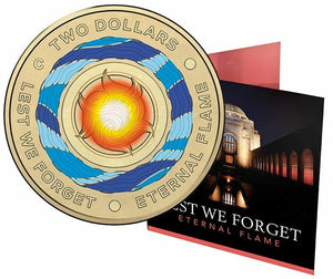 2018 Eternal Flame Coloured $2 'C' Mintmark