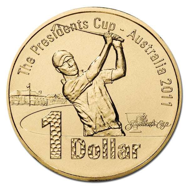 2011 The Presidents Cup $1 Carded Coin